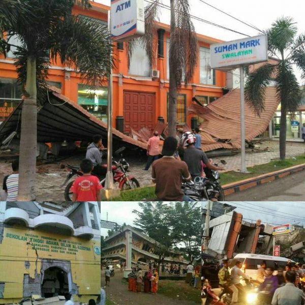 Sekolah Tinggi Agama Islam Al-Aziziyah, Dayah Mudi Mesra Samalanga, Bireuen, roboh akibat Gempa